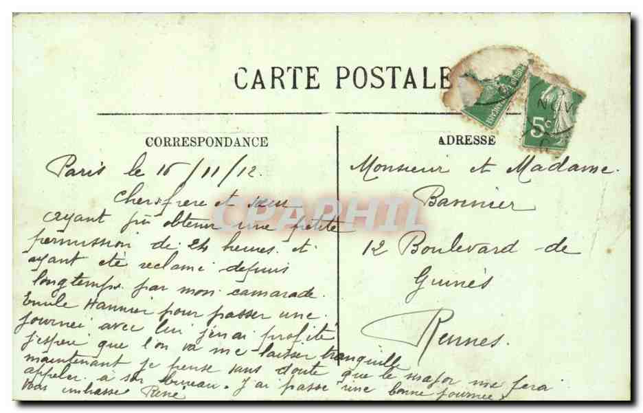 Paris - 18 - Le Sacre Coeur - Montmartre - CPA  — Rückseite