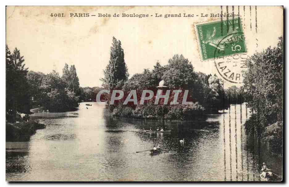 Paris - 16 - Bois de Boulogne - Le Lac - CPA 