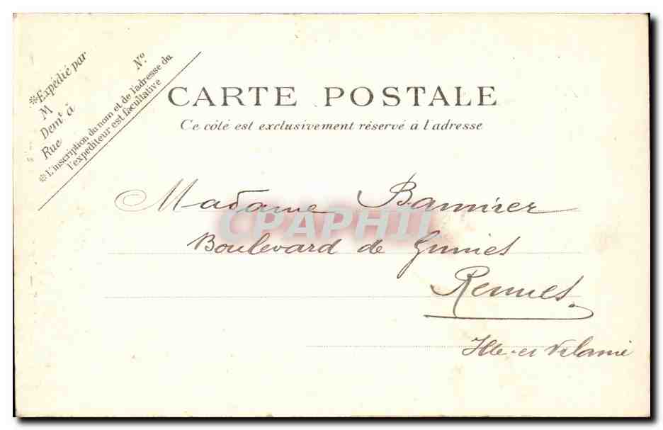 Paris - L' Institut de France - CPA  — Verso