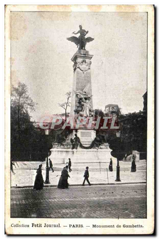 Paris - 1 - Monument de Gambetta - Collection Petit Journal - CPA 