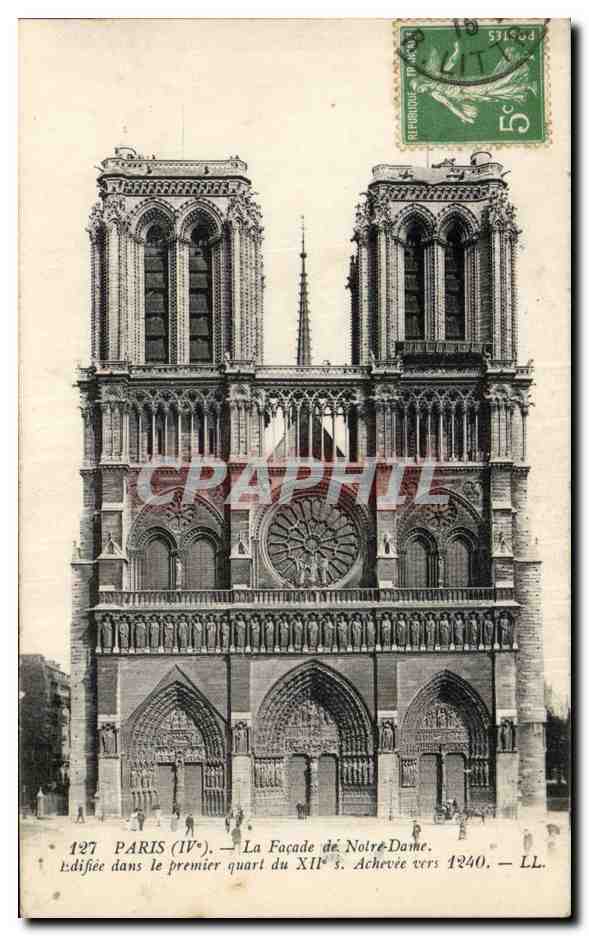 Paris - 4 - Notre Dame - CPA 