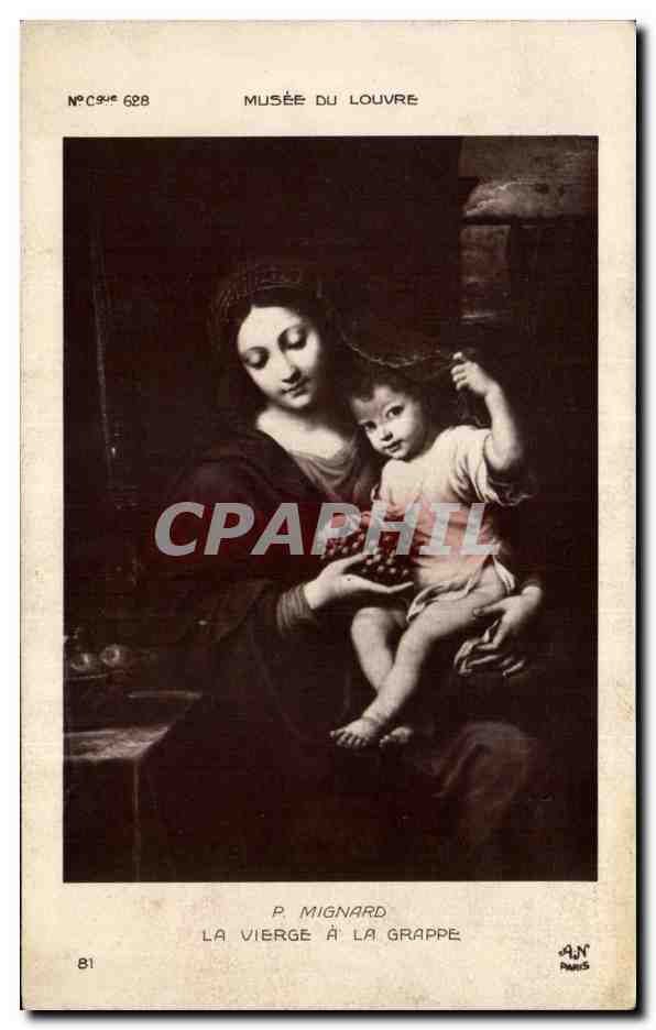 Paris - 1 - Musee du Louvre - Arts - Tableaux - Magnard - La Vierge et la Grappe - CPA 