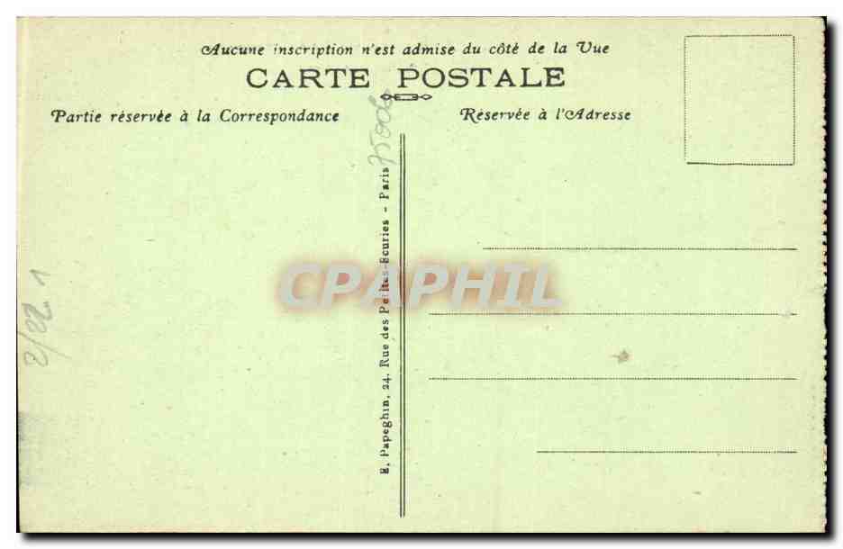 Paris - 6 - Le Palais et le Jardin du Luxembourg - lion - CPA  — Rückseite