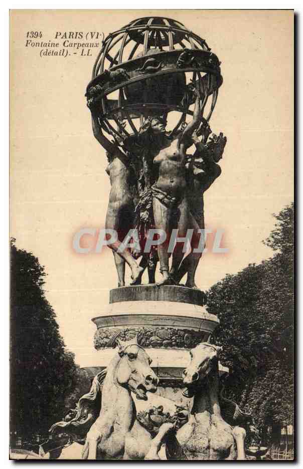 Paris - 6 - Le Palais du Luxembourg - Fontaine Carpeaux - CPA 
