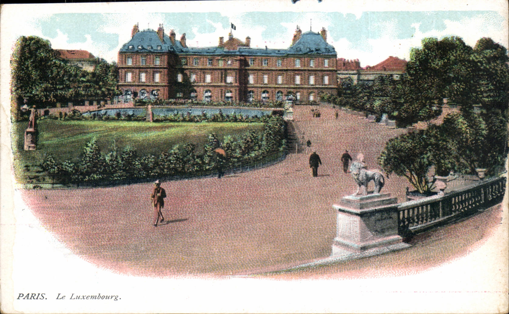 Paris - 6 - Le Luxembourg - lion - CPA 