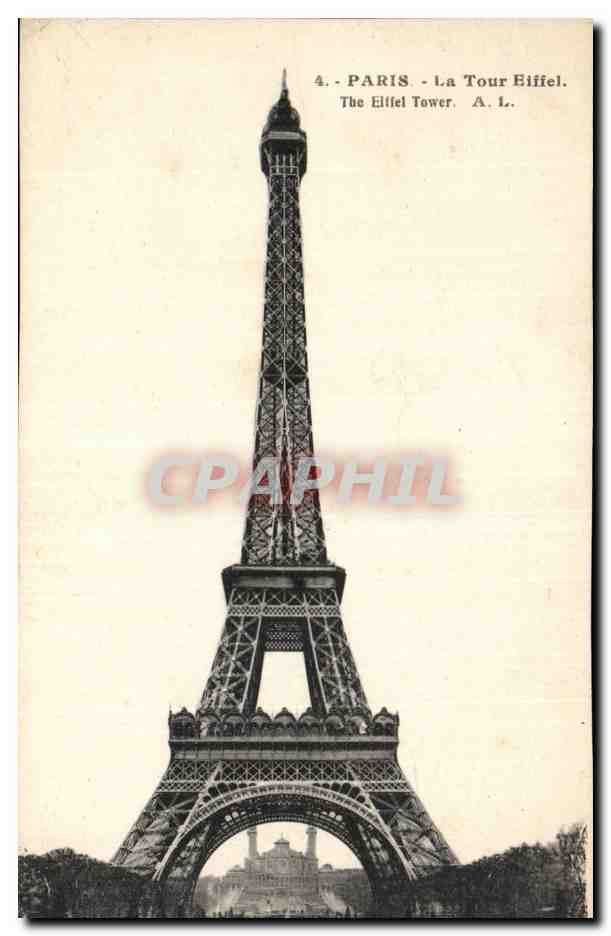 Paris - 7 - Tour Eiffel - Eiffel Tower - CPA 