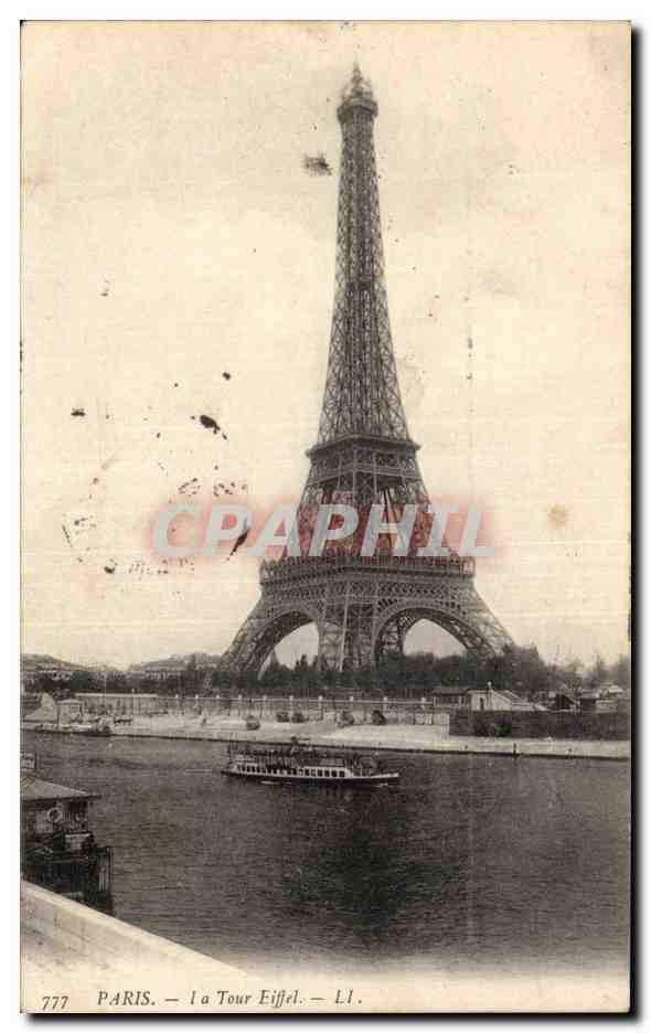 Paris - 7 - Tour Eiffel - Eiffel Tower - CPA 
