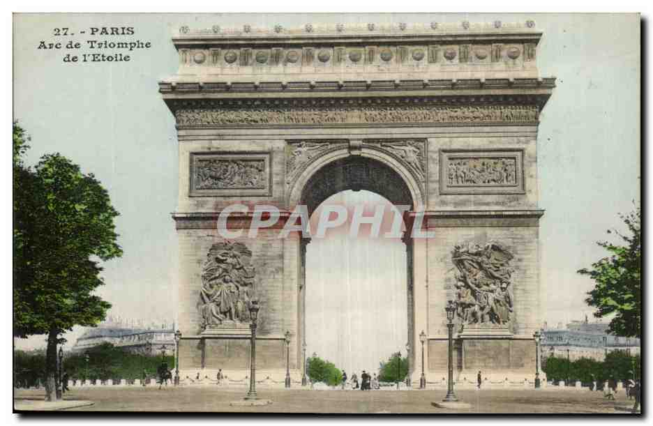Paris - 8 - Arc de Triomphe l'Etoile - CPA 