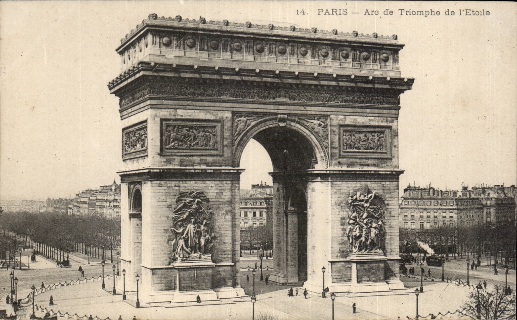 Paris - 8 - Arc de Triomphe l'Etoile - CPA 