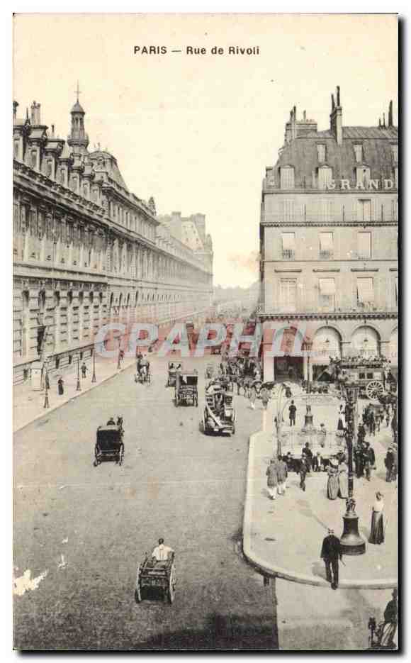 Paris - 1 - Rue de Rivoli - CPA 