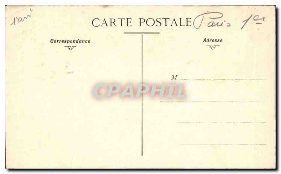 Paris - 1 - Rue de Rivoli - CPA  — Rückseite