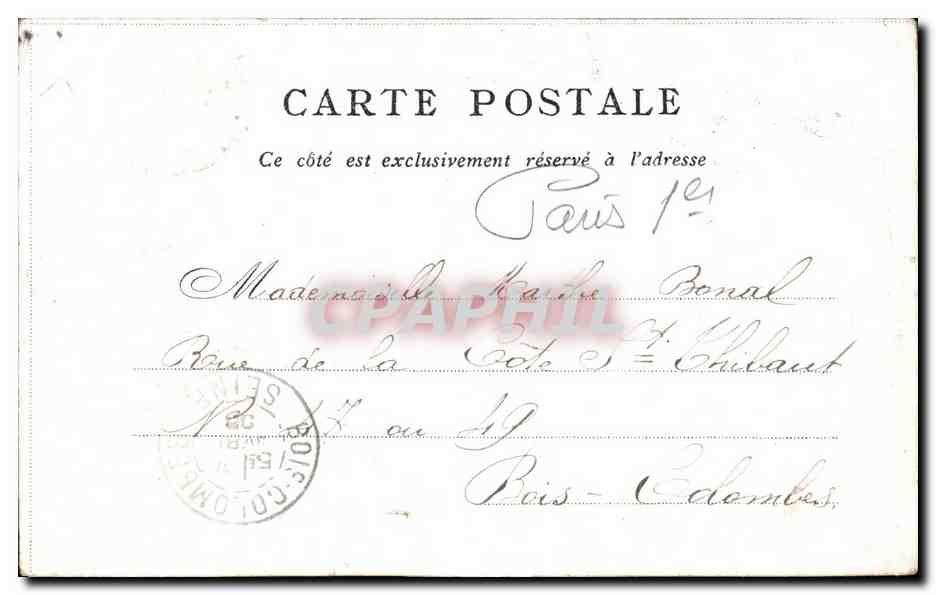 Paris - 1 - Palais de Justice - Edite par le Bon Marche - CPA  — Rückseite
