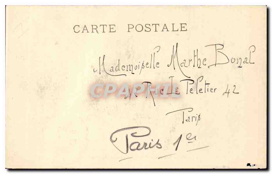 Paris - 1 - Le Jardin des Tuileries et l'Arc de Triomphe du Carrousel - CPA  — Verso