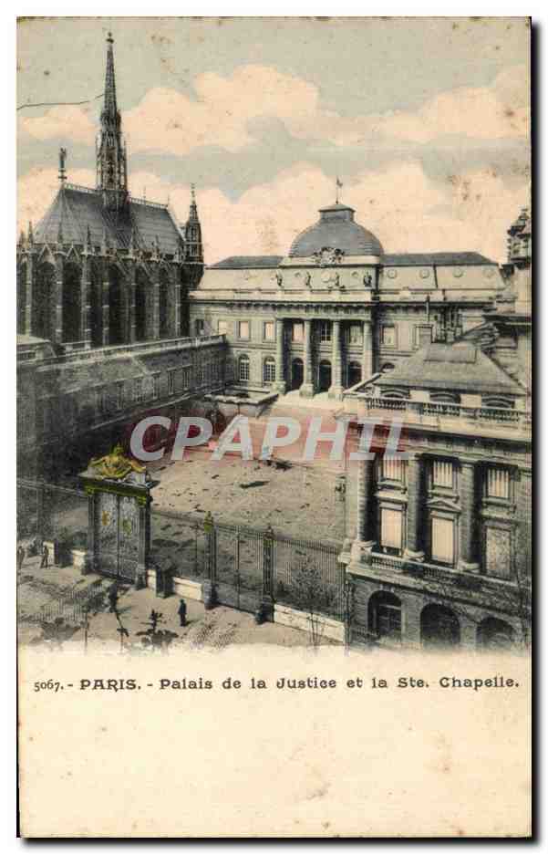 Paris - 1 - Palais de la Justice et Ste Chapelle - CPA 