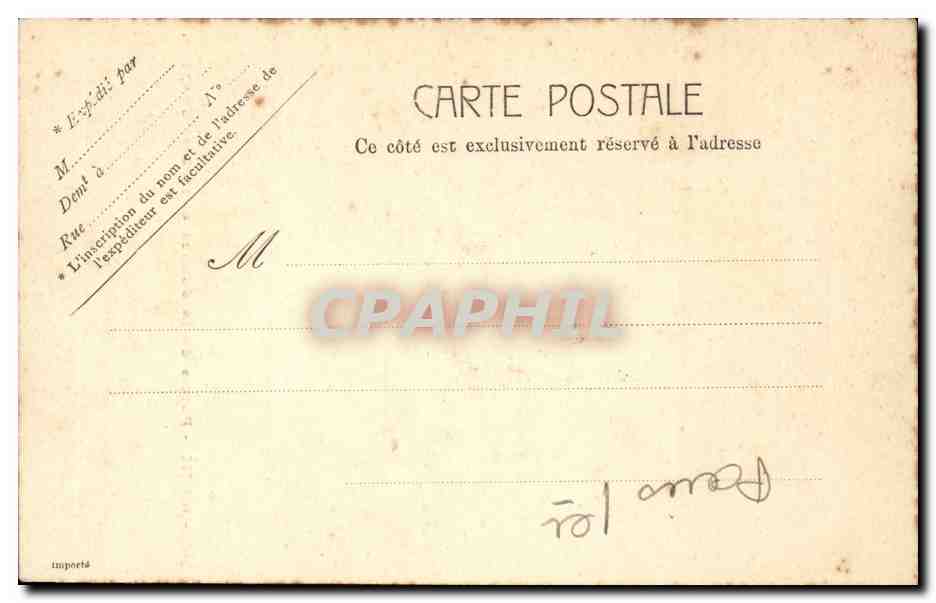 Paris - 1 - Palais de la Justice et Ste Chapelle - CPA  — Verso