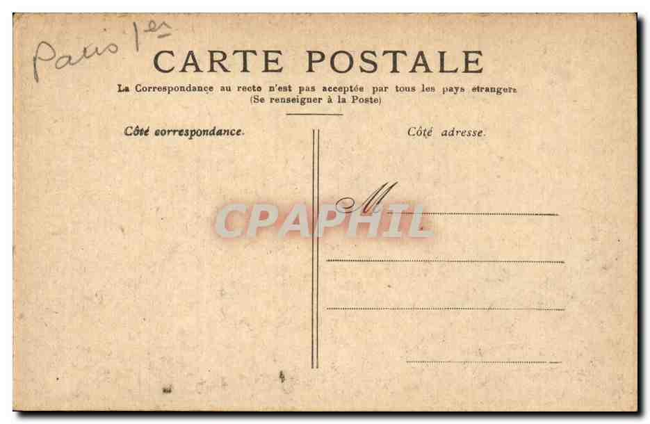 Paris - 1 - L'Arc de Triomphe des Tuileries - CPA  — Rückseite