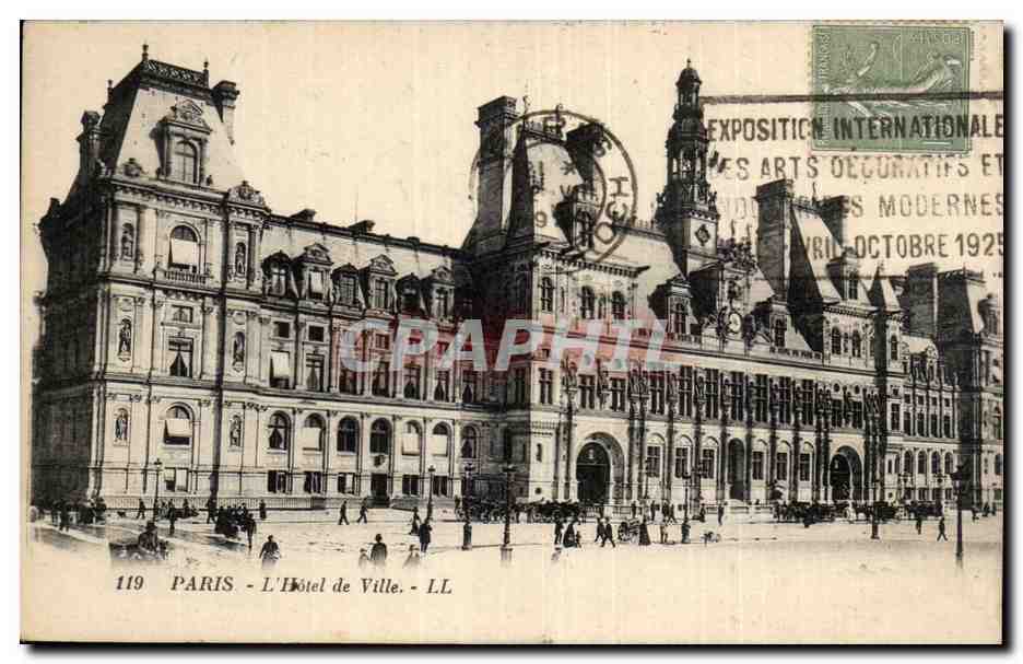 Paris - 4 - Hotel de Ville - CPA 