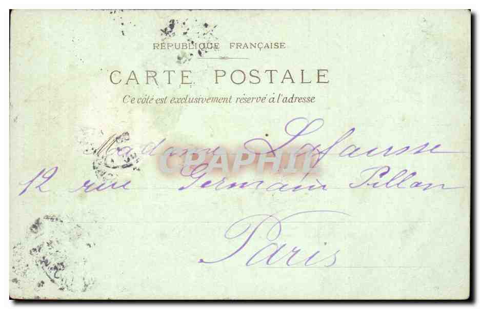 Paris - 10 - La Rue du Temple et la Place de la Republique - CPA  — Verso