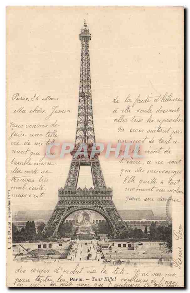 Paris - 7 - Tour Eiffel - Eiffel Tower - CPA 
