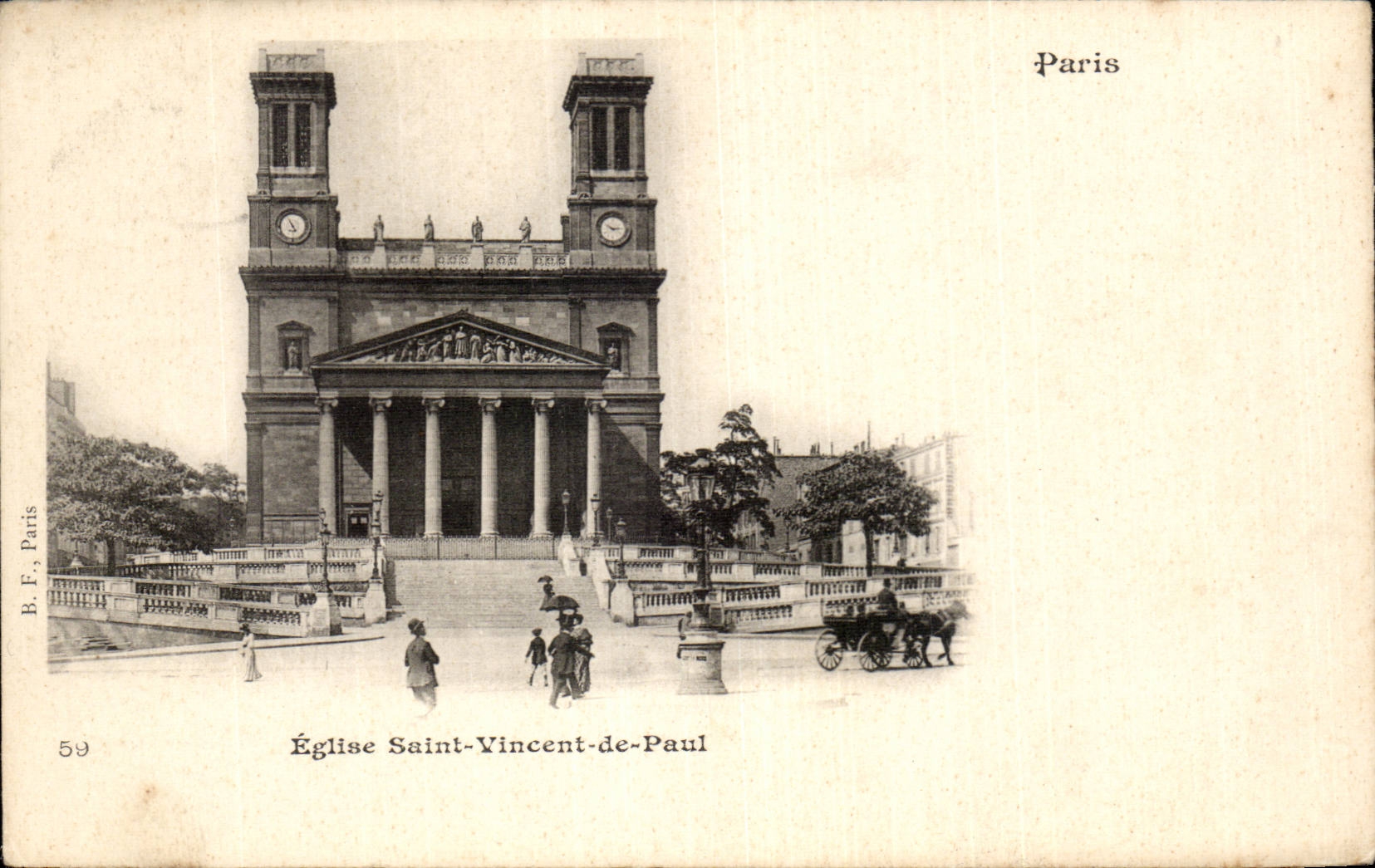 Paris - 10 - Eglise St Vincent de Paul CPA 