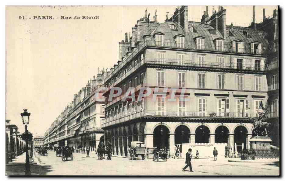 Paris - 1 - Rue de Rivoli - CPA 