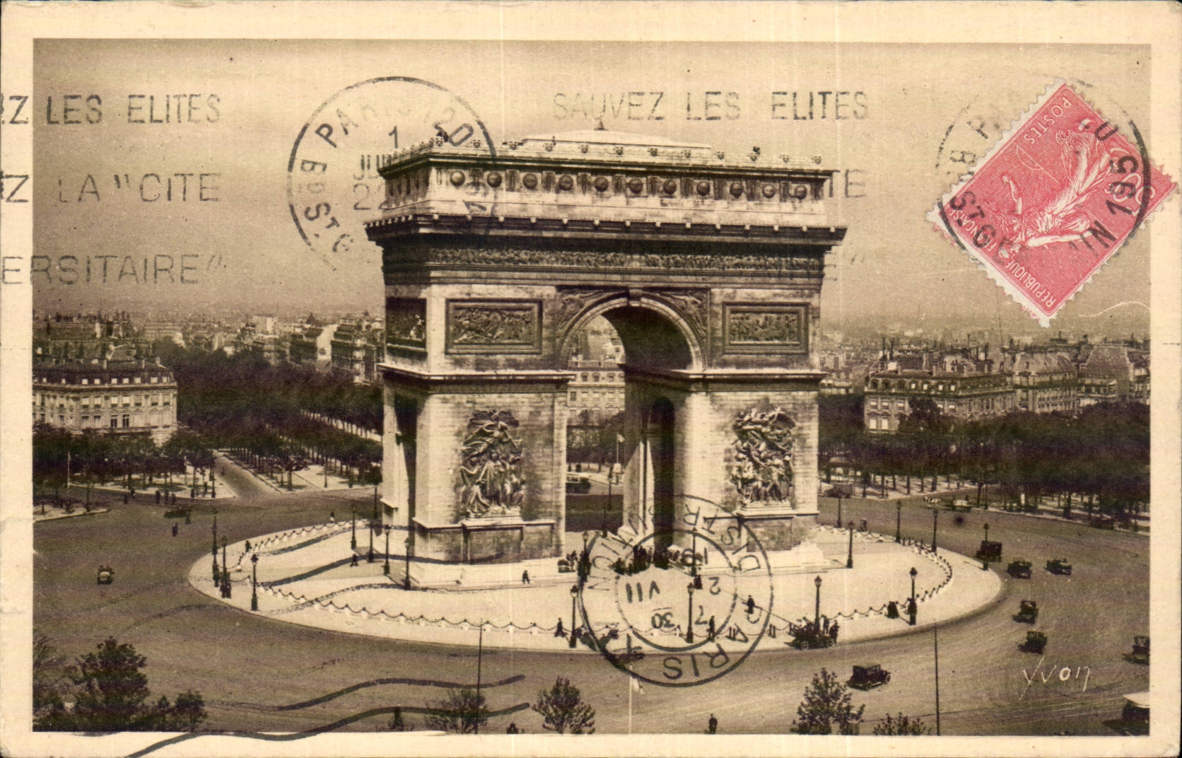 Paris - 8 - L'Arc de Triomphe - CPA 