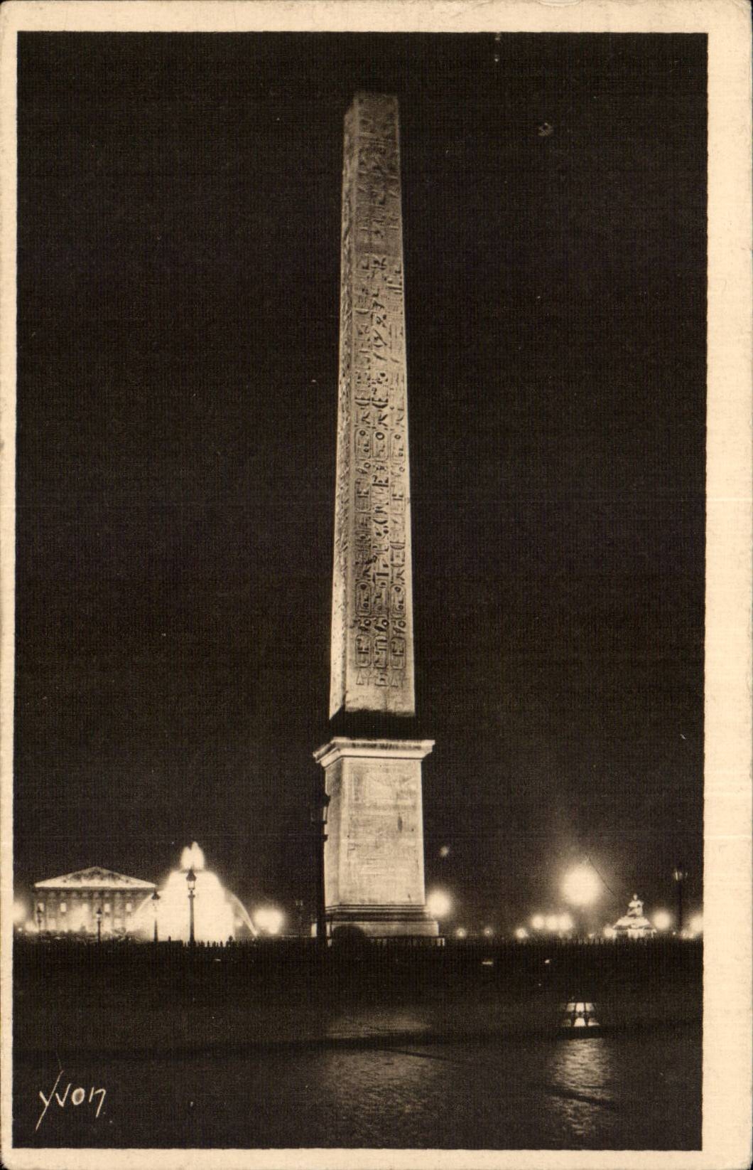 Paris - 8 - Feeries Nocturnes de Paris - Place de la Coincorde CPA 
