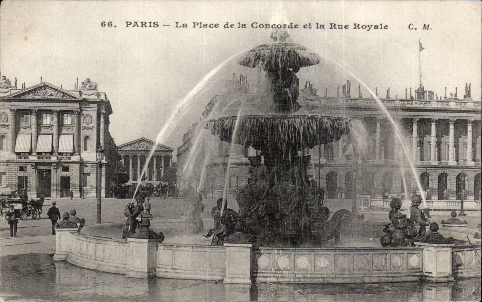 Paris - 8 - Place de la Coincorde et la Rue Royal e CPA 