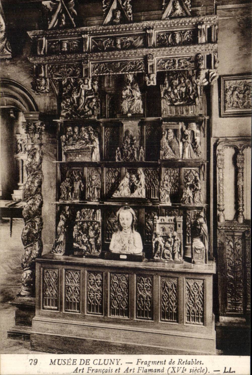 Paris - 5 - Musee de Cluny - Fragment de Retables CPA 