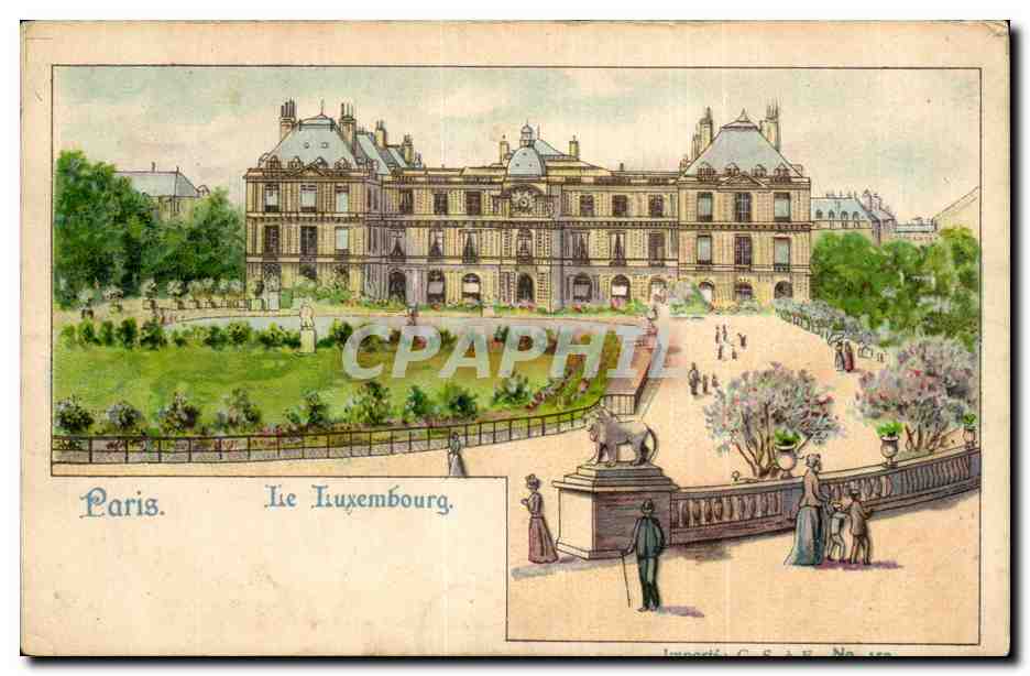 Paris - 6 - Illustration - Le Luxembourg CPA 