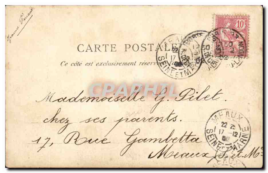 Paris - 9 - La Trinite - CPA  — Rückseite