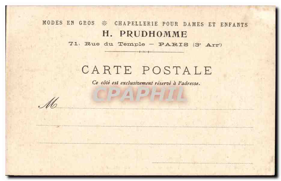 Paris - 1 - Place du Chatelet - CPA  — Verso
