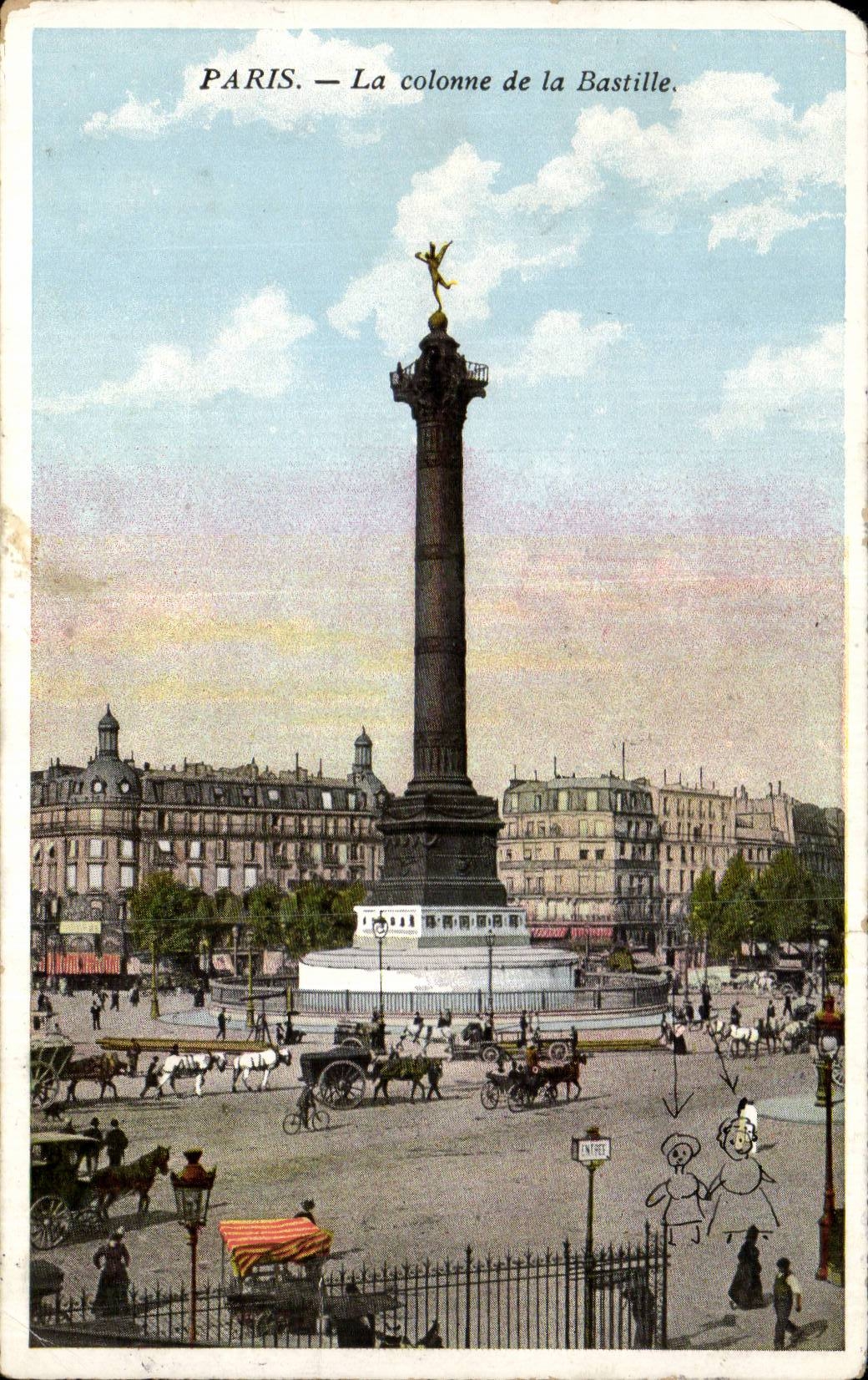 Paris - 10 - La Colonne de la Bastille - CPA 