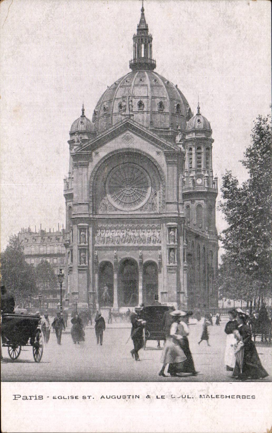 Paris - 8 - Eglise Saint Augustin - CPA 