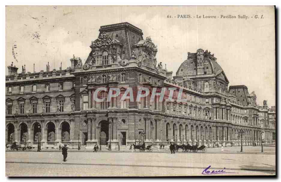 Paris - 1 - Le Louvre - Pavillon Sully - CPA 