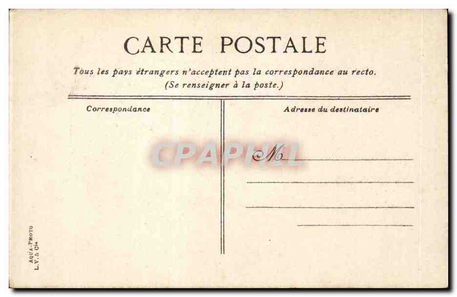 Paris - 12 - Gare du Nord - CPA  — Verso