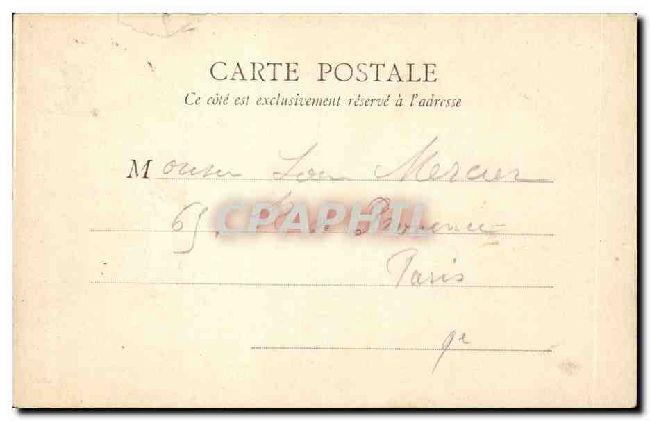 Paris - 12 - Gare du Nord - CPA  — Rückseite
