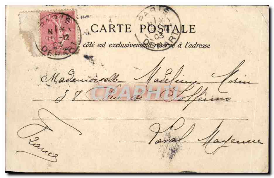 Paris - 7 - Gare d'Orleans - CPA  — Rückseite