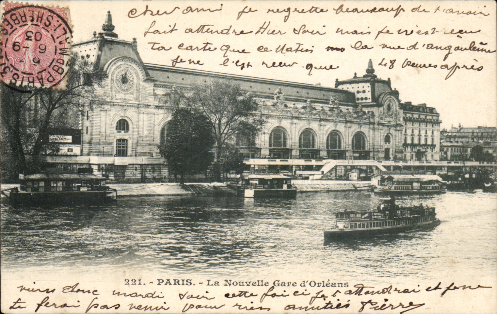 Paris - 7 - Gare d'Orleans - CPA 