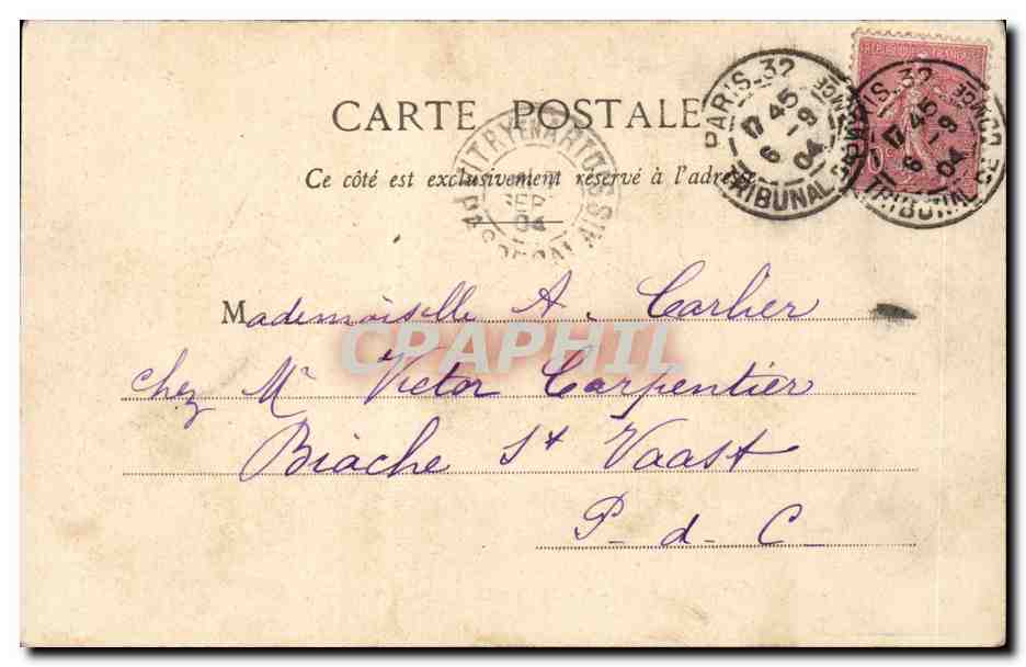 Paris - 7 - Gare d'Orleans - CPA  — Rückseite