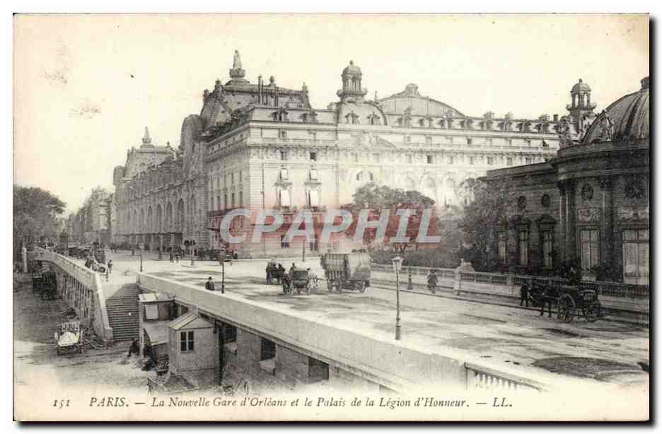 Paris - 7 - Gare d'Orleans - Palais de la Legion d'Honneur - CPA 