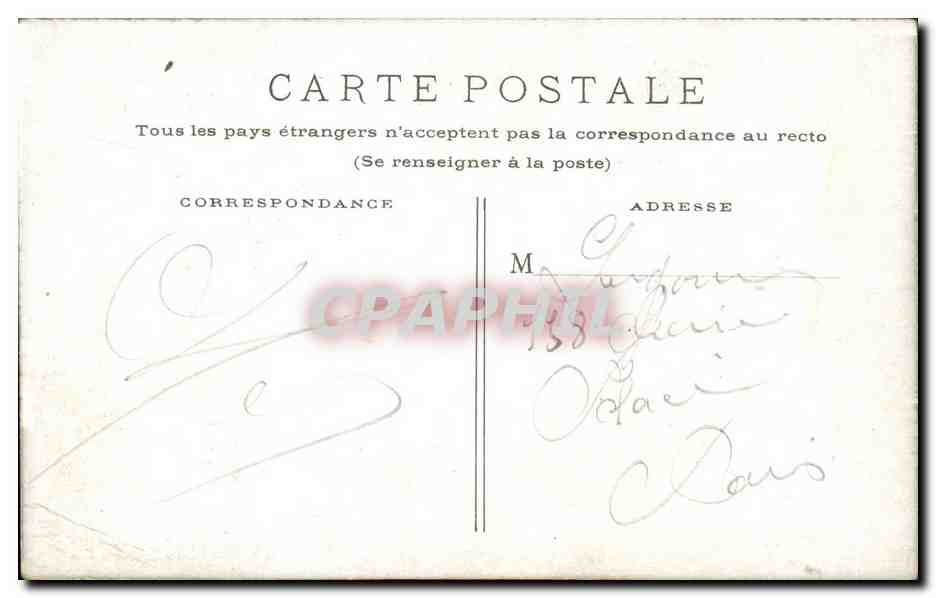 Paris - 7 - Gare du Quai D'Orsay - CPA  — Rückseite