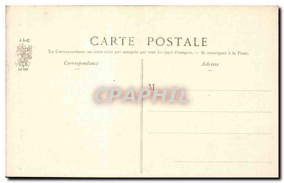 Paris - 4 - Hotel de Ville - Salon des Arcades - CPA  — Rückseite