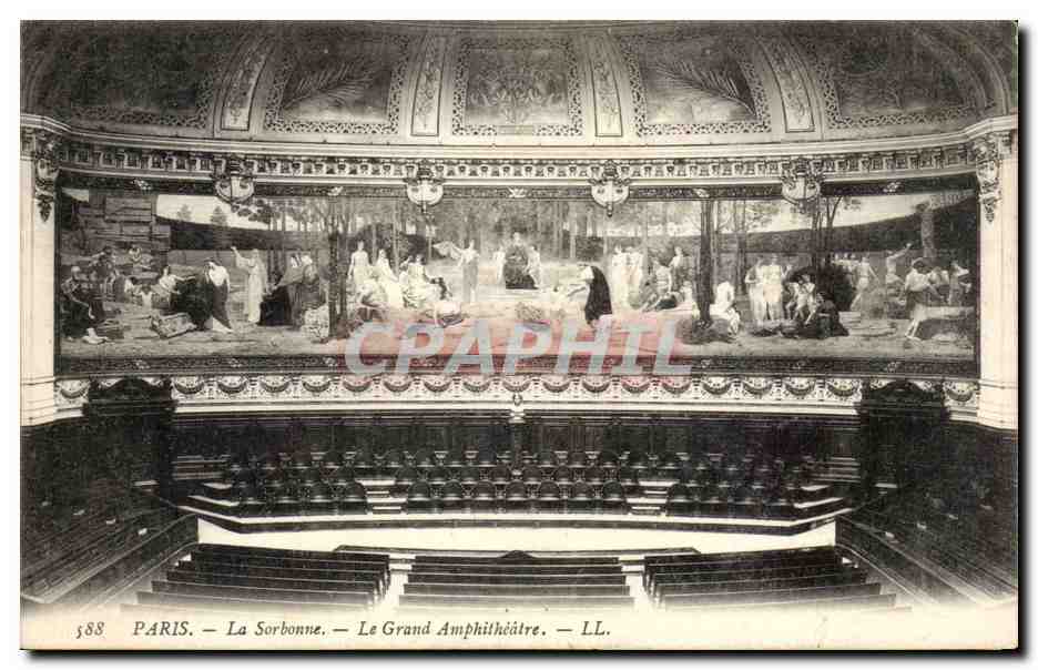 Paris - 5 - La Sorbonne - La Grande Amphitheatre - CPA 
