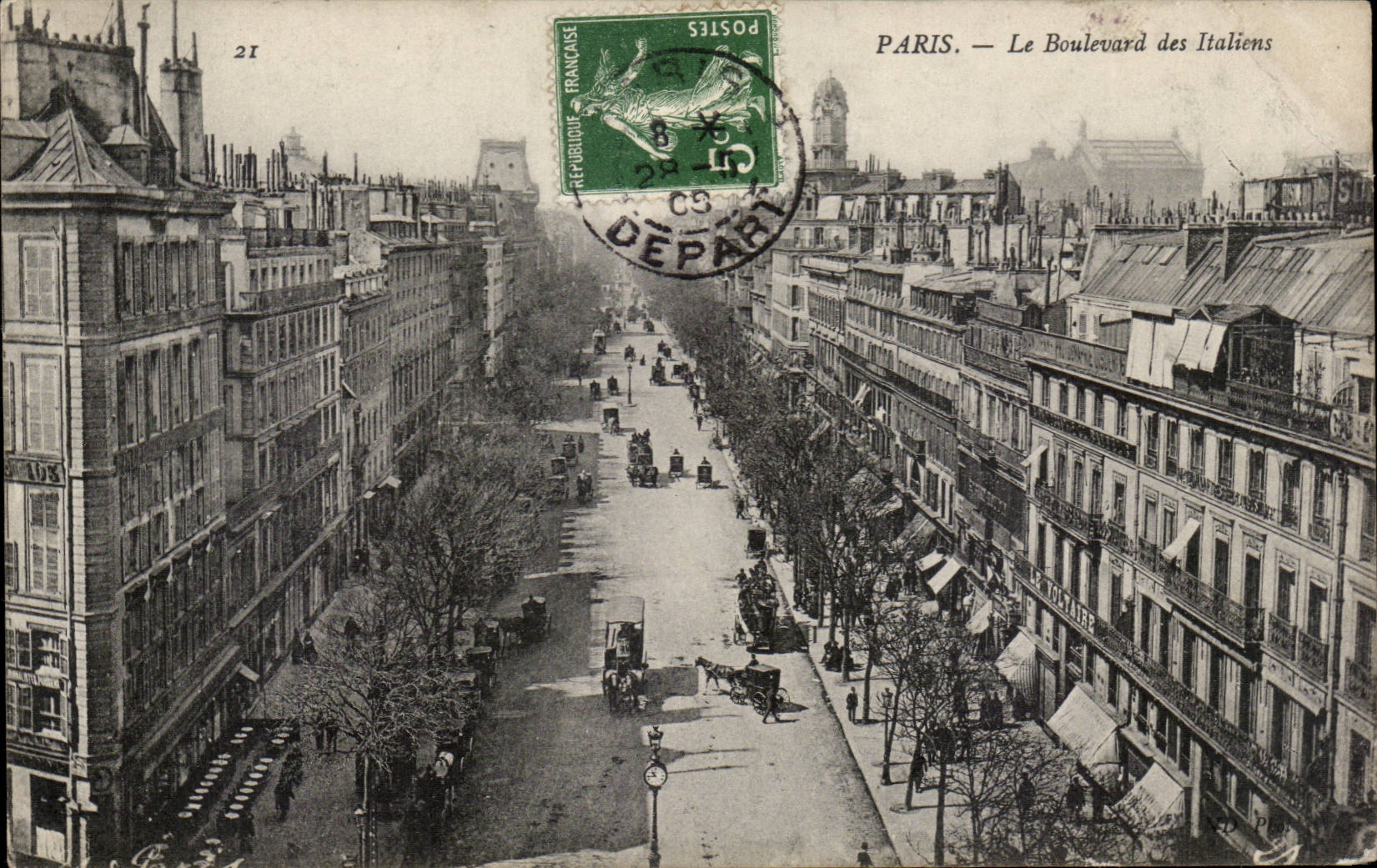 Paris - 2 - Le Boulevard des Italiens - CPA 