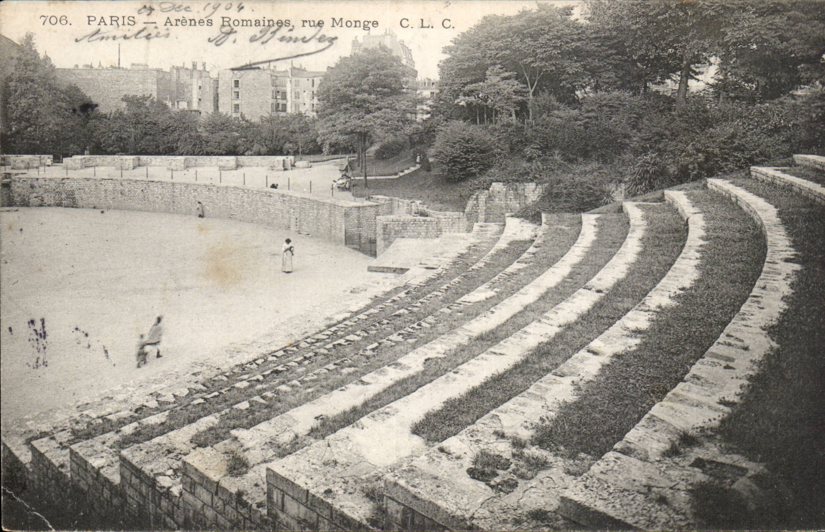 Paris - 5 - Rue Monge - Arenes Romaines - CPA 