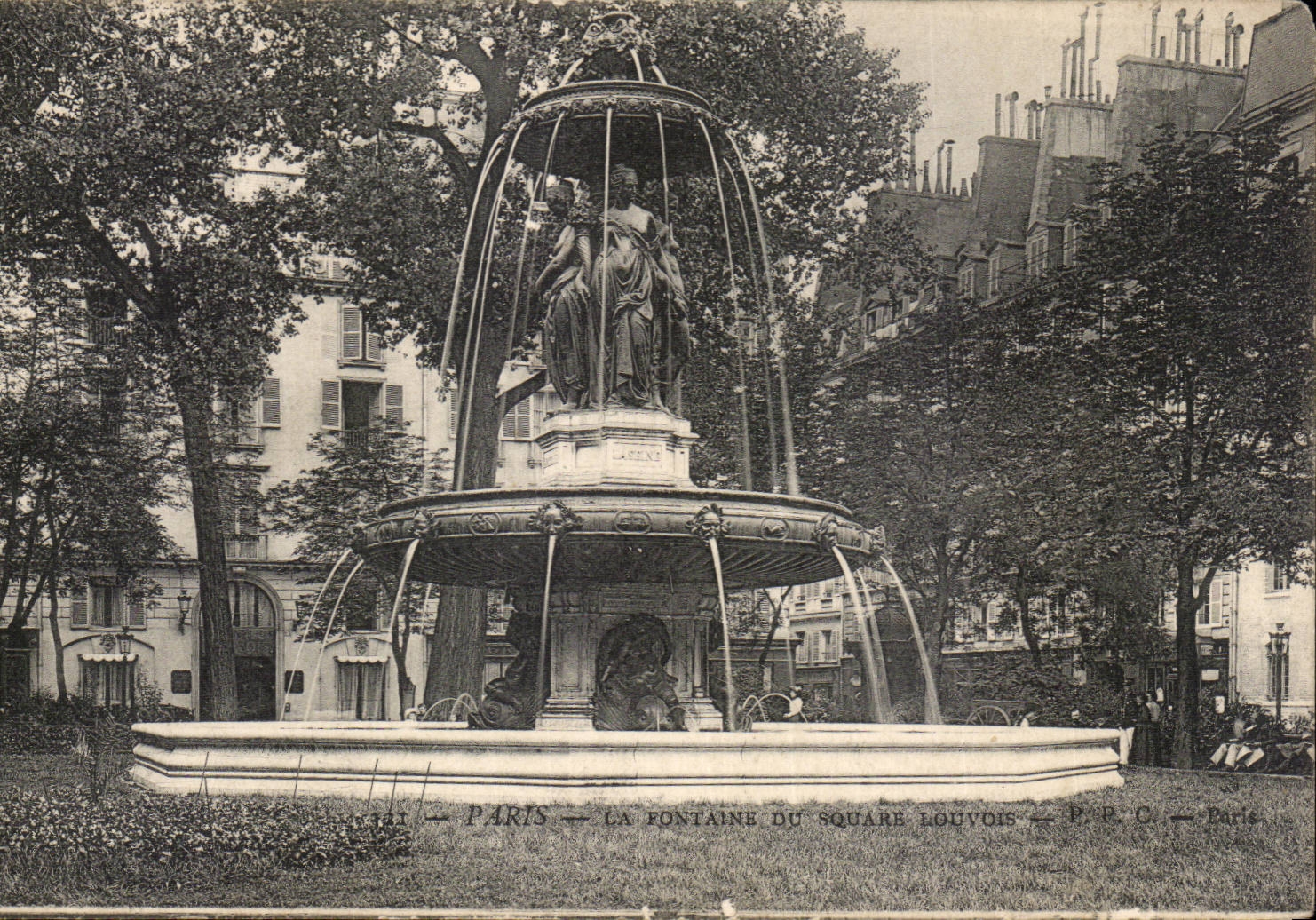 Paris - 8 - Square Louvois - La Fontaine - CPA 