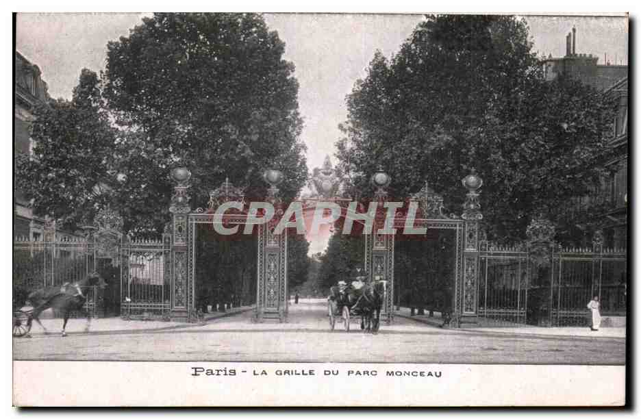 Paris - 8 - La Grille du Parc Monceau - CPA 