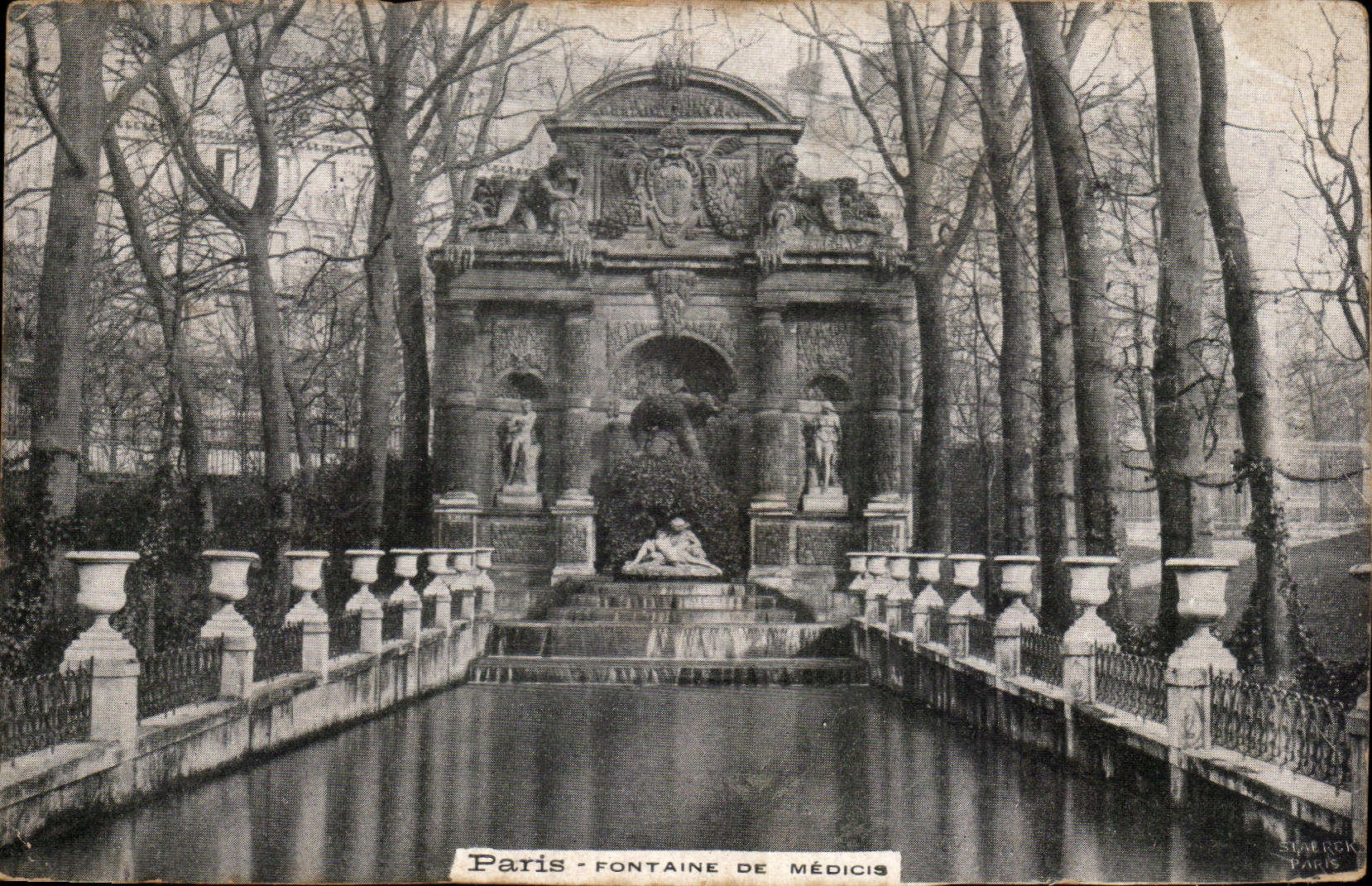 Paris - 6 - Parc du Luxembourg - Fontaine de Medicis - CPA 