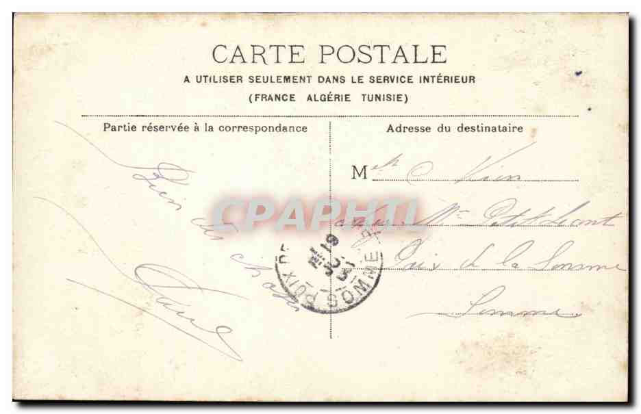 Paris - 1 - Colonne de la Victoire - CPA  — Verso